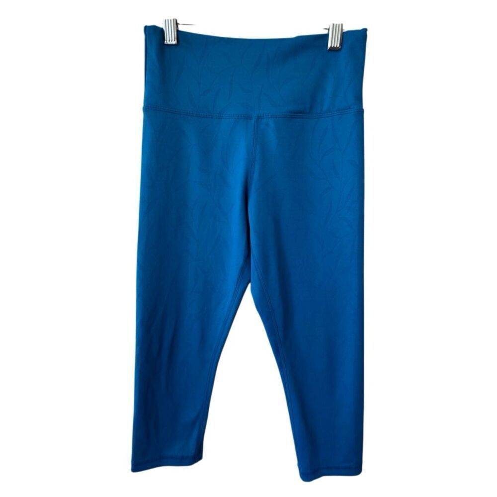 Zyia Active High-Waist Performance Leggings Turquoise Blue SZ 2